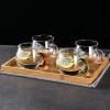 Transparent Glass Ware Set Heat Resistant Mugs With Colorful Handle