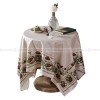 Kashaa Tablecloth Waterproof Dining Table Cover Cotton Linen Fabric Kahki