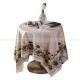 Kashaa Tablecloth Waterproof Dining Table Cover Cotton Linen Fabric Kahki
