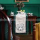 Jungle White Tiger Table Runner Rustic Strips Upholstery Desk Cover