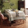 Hoopoe Tablecloth Vintage Tablecloth Thickened Spun Linen Table Cover