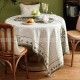 Hoopoe Tablecloth Vintage Tablecloth Thickened Spun Linen Table Cover