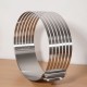 Stainless Steel Adjustable Cake Slicer Mousse Ring - 12-Inch