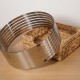 Stainless Steel Adjustable Cake Slicer Mousse Ring - 12-Inch