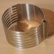 Stainless Steel Baking Mold Adjustable Cake Slicer Mousse Ring 7.8-Inch