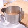 Stainless Steel Baking Mold with Scale Adjustable Mousse Ring - 4 Inches