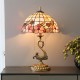 Tiffany Lamp Table Lamp Floor Lamp Flowers Lampshade Swan Copper Base