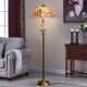 Tiffany Lamp Table Lamp Floor Lamp Flowers Lampshade Swan Copper Base