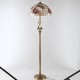 Tiffany Floor Lamp Shell Lampshade Solid Brass Swan/Goddess Lampstand