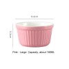 High-Temperature Resistant Soufflé Baking Bowl: Versatile Dessert Pudding Cup and Baking Container