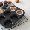 Black Non-stick Baking Pan 6 Cups Muffin Mold Cake Baking Mold