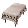 Kashaa Tablecloth Waterproof Dining Table Cover Cotton Linen Fabric Kahki