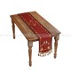 Red Shield Table Runner Light Luxury Table Cover Decorative Cloth