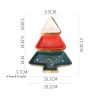 Ceramic Christmas Tree Multi-Compartment Snack and Candy Tray