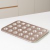 Champagne 24 Muffin Tin Cups Cupcake Molds Nonstick Coated Baking Pan