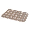 Champagne 24 Muffin Tin Cups Cupcake Molds Nonstick Coated Baking Pan