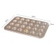Champagne 24 Muffin Tin Cups Cupcake Molds Nonstick Coated Baking Pan