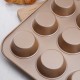 Champagne Non-stick Baking Pan 12 Cups Muffin Mold Cake Baking Mold