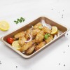 Nonstick Coated Multipurpose Baking Pan for Chicken Wings, Biscuits, and Cookies