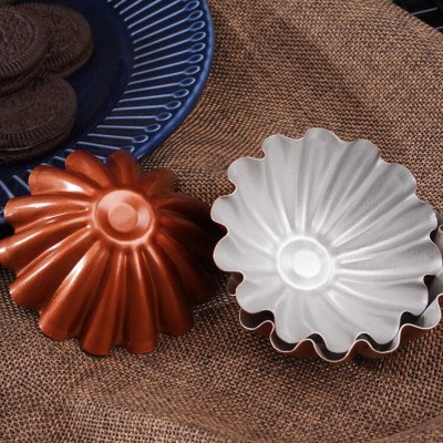 Egg Tart Portuguese Tart Mold Flower Shaped Fruit Pie Cake Mold Set of 3 Egg Tart Portuguese Tart Mold Flower Shaped Fruit Pie Cake Mold Set of 3