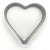 Silver Heart-shaped Baking Pan 