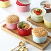 High-Temperature Resistant Soufflé Baking Bowl: Versatile Dessert Pudding Cup and Baking Container