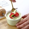 High-Temperature Resistant Soufflé Baking Bowl: Versatile Dessert Pudding Cup and Baking Container