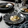 Contemporary Monochrome Ceramic Dinner Plates - Set of 2 (8" and 10")