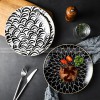 Nordic Minimalist Charm: Modern Round Ceramic Plate Set of 2 (8" and 10")