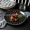 Nordic Minimalist Charm: Modern Round Ceramic Plate Set of 2 (8" and 10")