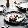 Nordic Minimalist Charm: Modern Round Ceramic Plate Set of 2 (8" and 10")