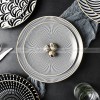 Nordic Minimalist Charm: Modern Round Ceramic Plate Set of 2 (8" and 10")