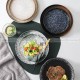 Japanese-Inspired Ceramic Elegance: Round Plate Dinnerware Set of 2 (8" and 10")