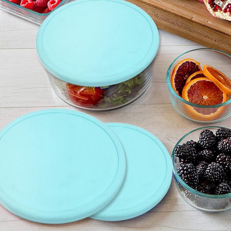 Kitchen Food Grade Silicone Seal Lid Fresh-keeping Bowl Cover Set of 6