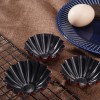 Large Egg Tart Mold Flower Shaped Fruit Pie Plate Cake Mold 3 Pcs