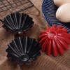 Large Egg Tart Mold Flower Shaped Fruit Pie Plate Cake Mold 3 Pcs