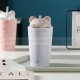 Cute Ceramic Water Cup Cartoon Cat Milk Cup Mug with Lid And Straw 480ml