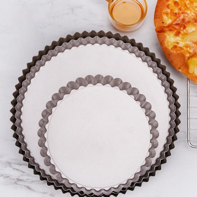 Thickened Baking Pan Removable Bottom Pizza Pan Non-stick Pie Pan Thickened Baking Pan Removable Bottom Pizza Pan Non-stick Pie Pan