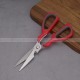 Multi-function Kitchen Stainless Steel Scissors with Opener Nut Clip