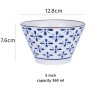 Artisan Elegance: Japanese Style Ceramic Dinnerware Hat Shape Rice Bowl - 5''