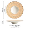 Designer Collection Tableware Weiss Series Gold-white Ceramic Dinner Plate