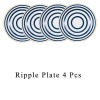 Harmony in Simplicity: Set of 4 Japanese Ceramic Deep Plates (7'' and 8'') - Timeless Elegance for Every Meal