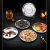 304 Stainless Steel Snack Plate Bone Spitting Dish Set of 9