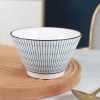 Sophisticated Japanese Elegance Ceramic Hat-Shaped Dinner Bowls - 5 inches