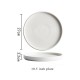Nordic Ceramic Dinnerware Weiss Series White Plate With Edge