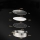 304 Stainless Steel Steamer Seafood Pot Induction Cooker Gas Furnace