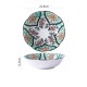 Nordic Underglaze Dinnerware: Lotus Relief Ceramic Bowl 9''