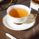 Elegant Gold-Plated Royal Flower Bone China Tea Cups and Coffee Mug Set