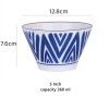 Artisan Elegance: Japanese Style Ceramic Dinnerware Hat Shape Rice Bowl - 5''