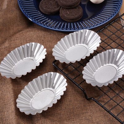 EleganceBake Oval Egg Tart Molds: Portuguese Tart and Champagne Baking Set of 4 EleganceBake Oval Egg Tart Molds: Portuguese Tart and Champagne Baking Set of 4